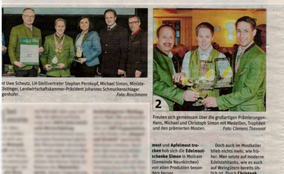 Landessieg für zwei Edelmoste