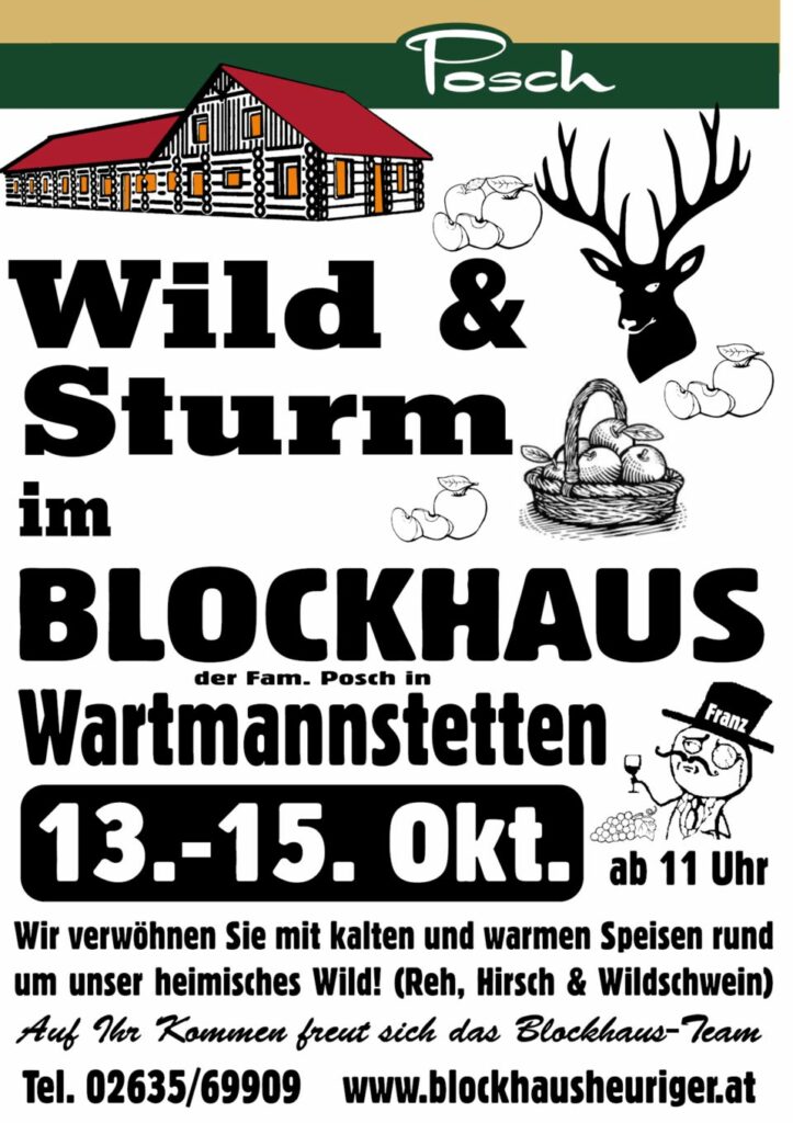 Wild & Sturm im Blockhaus