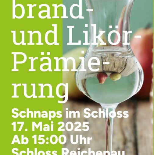 Einladung zum Gala-Abend "Schnaps im Schloss 2025"