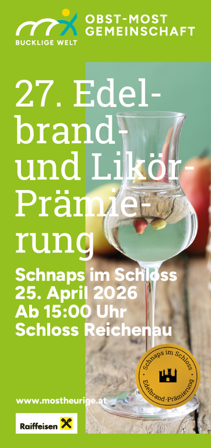 Schnaps im Schloss 2026 - Einladung